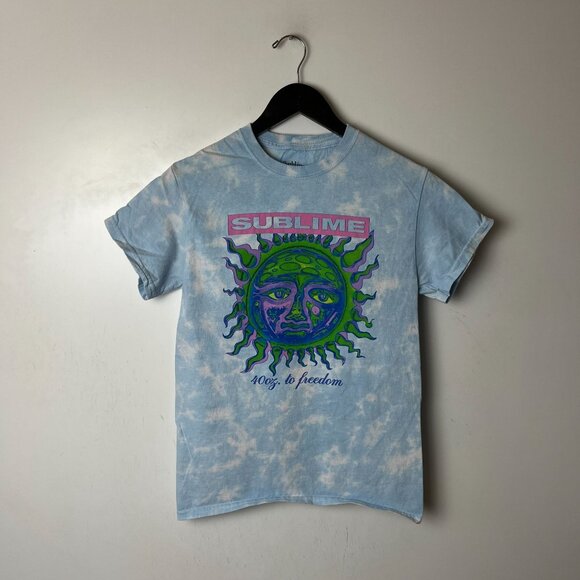 Sublime T Shirt Extra Small XS Blue White Graphic Tee - Picture 8 of 12